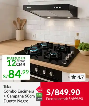 Sodimac Teka combo encimera + campana oferta
