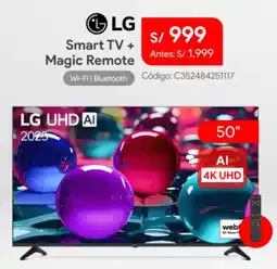 Hiraoka Lg smart tv + magic remote oferta
