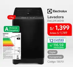 Hiraoka Electrolux lavadora oferta