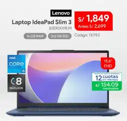 Hiraoka Lenovo laptop ideapad slim 3 oferta