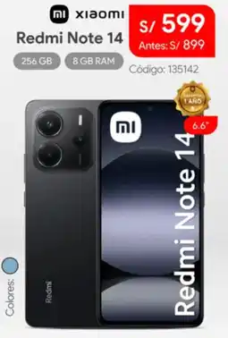 Hiraoka Xiaomi redmi note 14 oferta
