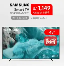 Hiraoka Samsung smart tv 43" oferta