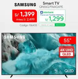 Hiraoka Samsung smart tv 55" oferta