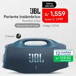 Hiraoka Jbl parlante inalámbrico oferta