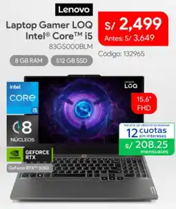 Hiraoka Lenovo laptop gamer oferta