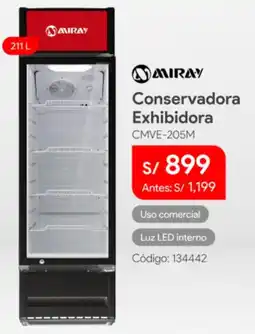 Hiraoka Miray conservadora exhibidora oferta
