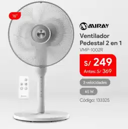 Hiraoka Miray ventilador pedestal 2 en 1 16" oferta