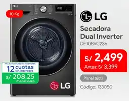 Hiraoka Lg secadora dual inverter oferta