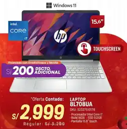 Carsa Hp laptop 15.6" 8L708UA oferta