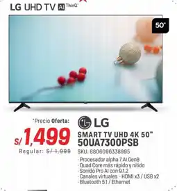 Carsa Lg smart tv uhd 4k 50" oferta
