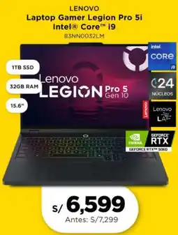 La Curacao Lenovo Gamer Legion Pro 5i oferta