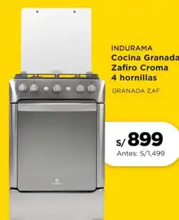 La Curacao Granada Zafiro cocina croma 4 hornillas oferta