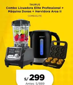 La Curacao Taurus Licuadora Elite Professional + Máquina Donas + Hervidora Aroa II oferta