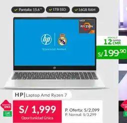 Falabella HP Laptop AMD Ryzen 7 oferta