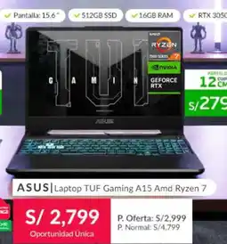 Falabella ASUS Laptop TUF Gaming A15 oferta
