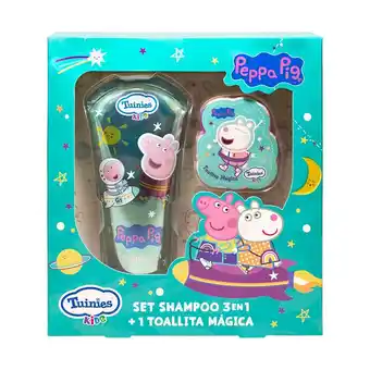 Tottus Set shampoo 3en1 150ml+magic towel peppa oferta