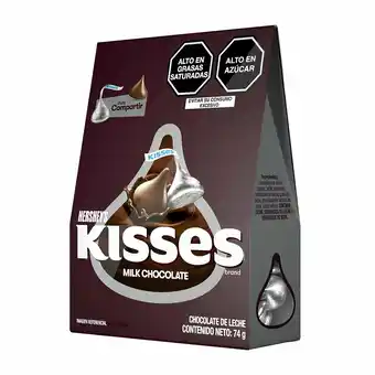 Tottus Kisses triangulo navidad chocolate y leche 74 gr oferta