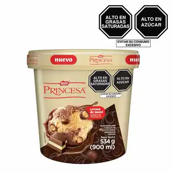 Tottus Helado princesa chocolate c/mani pote x 900ml oferta