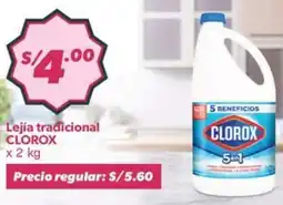 Hiperbodega Precio Uno Clorox lejía tradicional oferta