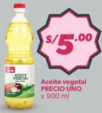 Precio uno aceite vegetal
