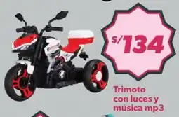 Hiperbodega Precio Uno Trimoto con luces y música mp3 oferta
