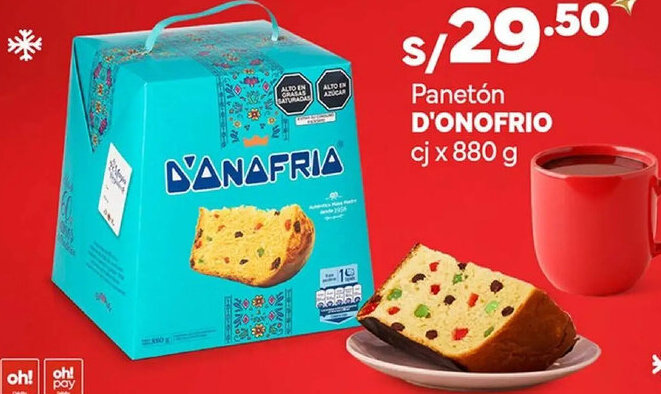 Plaza Vea D'anafria panetón oferta