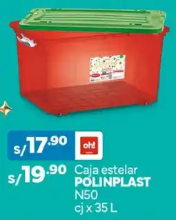 Plaza Vea Polinplast caja estelar N50 cj oferta