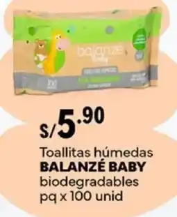 Plaza Vea Balanzé baby toallitas húmedas biodegradables pq oferta