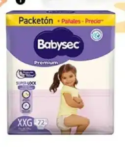 Plaza Vea Babysec pañal premium packetón oferta