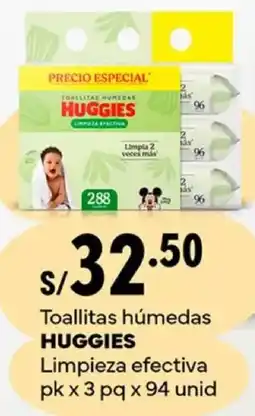 Plaza Vea Huggies toallitas húmedas limpieza efectiva oferta