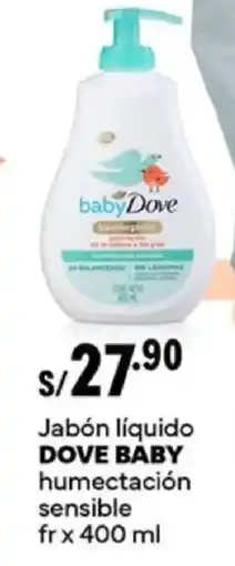 Plaza Vea Dove baby jabón líquido humectación sensible fr oferta