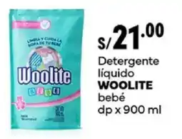 Plaza Vea Woolite detergente líquido bebé dp oferta
