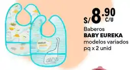 Plaza Vea Baby eureka baberos modelos variados pq oferta