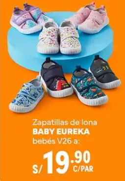 Plaza Vea Baby eureka zapatillas de lona bebés v26 a: oferta