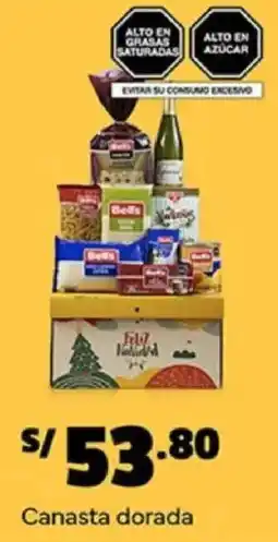 Plaza Vea Canasta dorada oferta