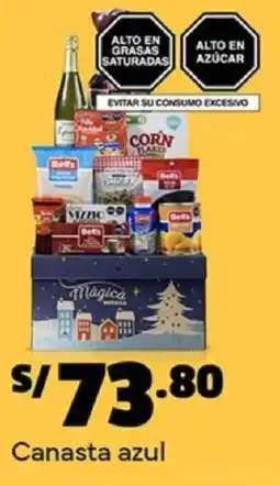 Plaza Vea Canasta azul oferta