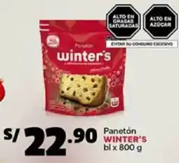 Plaza Vea Winter's panetón bl oferta
