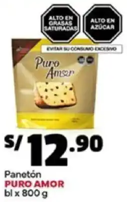Plaza Vea Puro amor panetón bl oferta