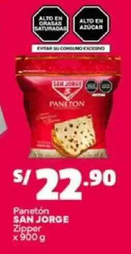 Plaza Vea San jorge panetón zipper oferta