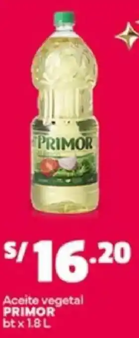 Primor aceite vegetal bt