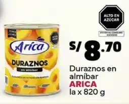 Plaza Vea Aríca duraznos en almíbar la oferta