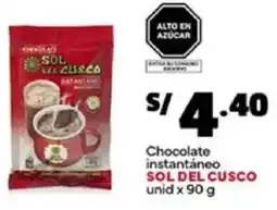 Plaza Vea Sol del cusco chocolate instantáneo oferta