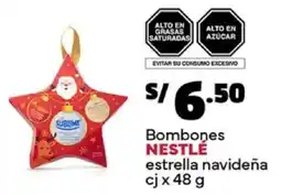 Plaza Vea Nestlé bombones estrella navideña cj oferta