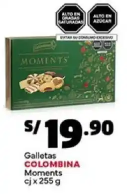 Plaza Vea Colombina galletas moments cj oferta