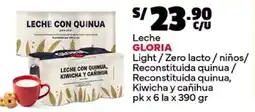 Plaza Vea Gloria leche light/zero lacto / niños/ reconstituida quinua oferta