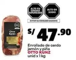 Plaza Vea Otto kunz enrollado de cerdo jamón y piña oferta