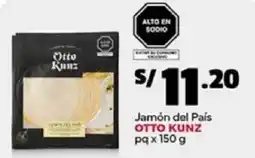 Plaza Vea Otto kunz jamón del país pq oferta