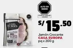 Plaza Vea Casa europa jamón crocante pq oferta