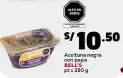 Plaza Vea Bell's aceituna negra con pepa pt oferta
