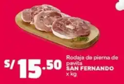 Plaza Vea San fernando rodaja de pierna oferta